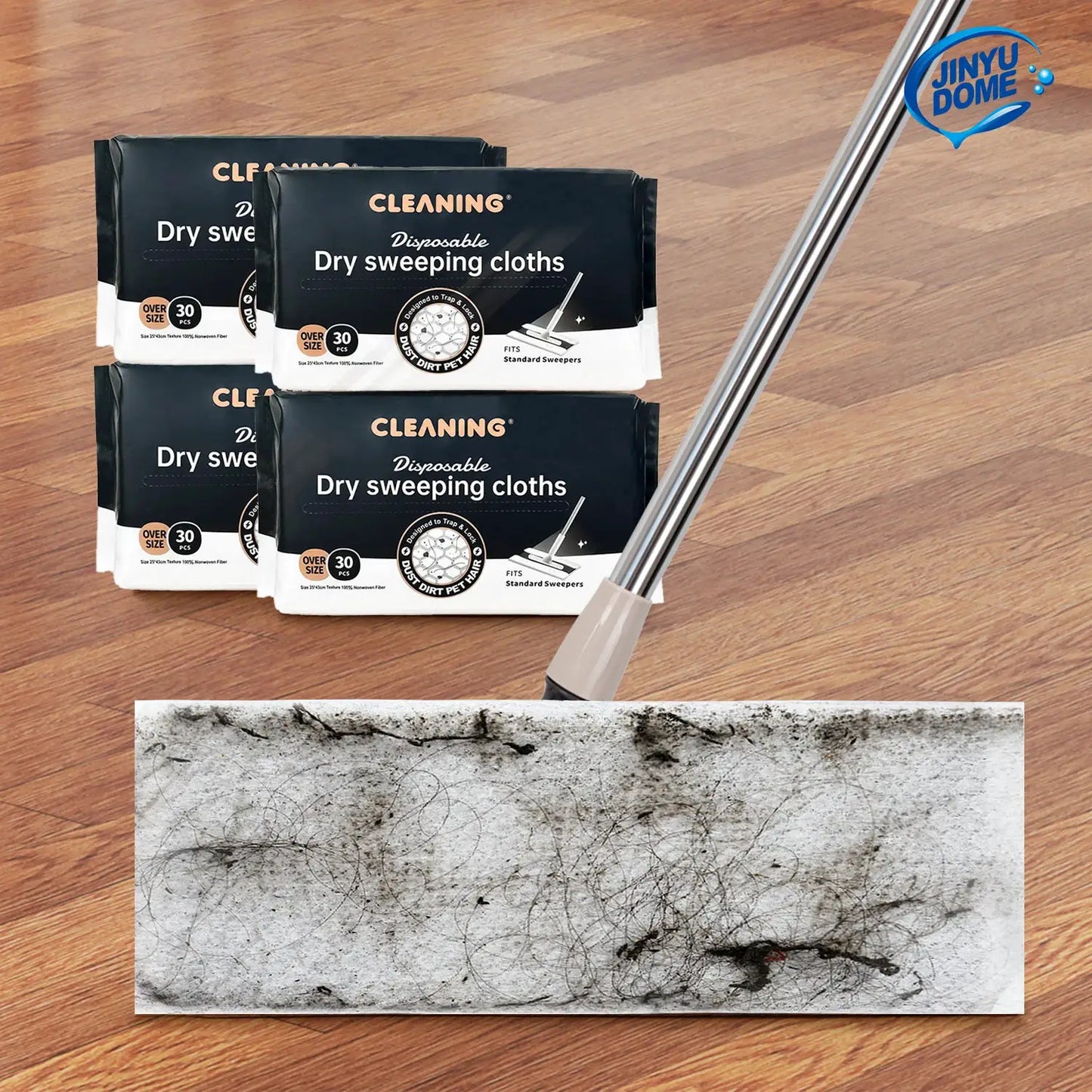 JINYUDOME Disposable Electrostatic Dust Mop Pads 9.8x16.5in High-Efficiency Swiffer Wet/Dry Mop Floor Cleaning Cloth for Home from PriceLows™