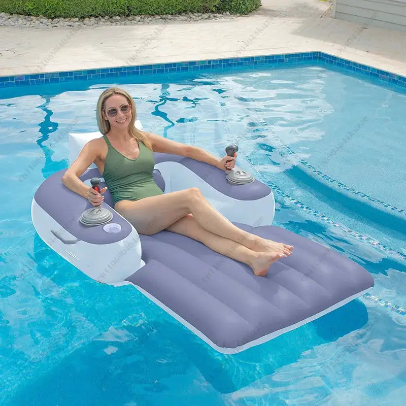 Electric Inflatable Water Seat, Floating Lounge Chair with Thruster for Adult Swimming & Water Sports from PriceLows™