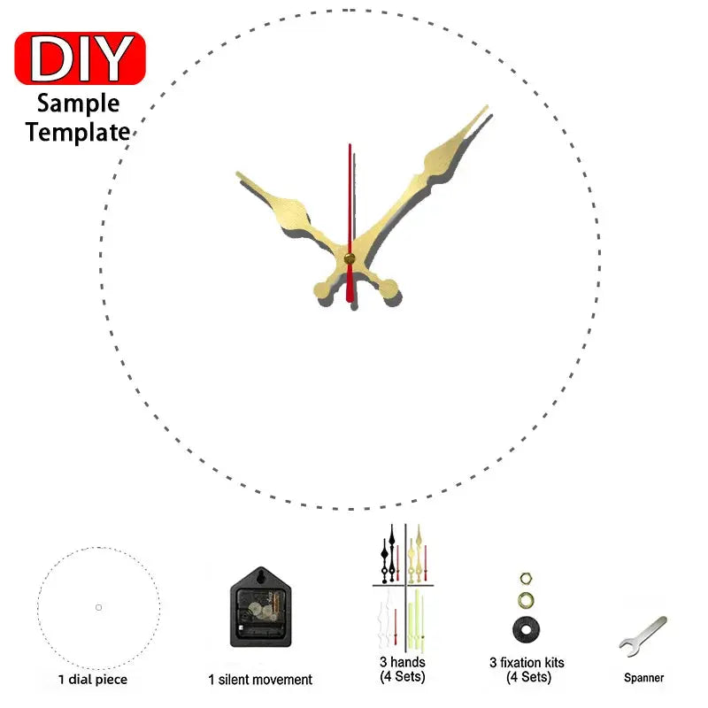 DIY 2D Flat Chinese Landscape Wooden Round Silent Hanging Wall Clock, Suitable For Living Room, Office, Study Room, Bedroom, Home from PriceLows™