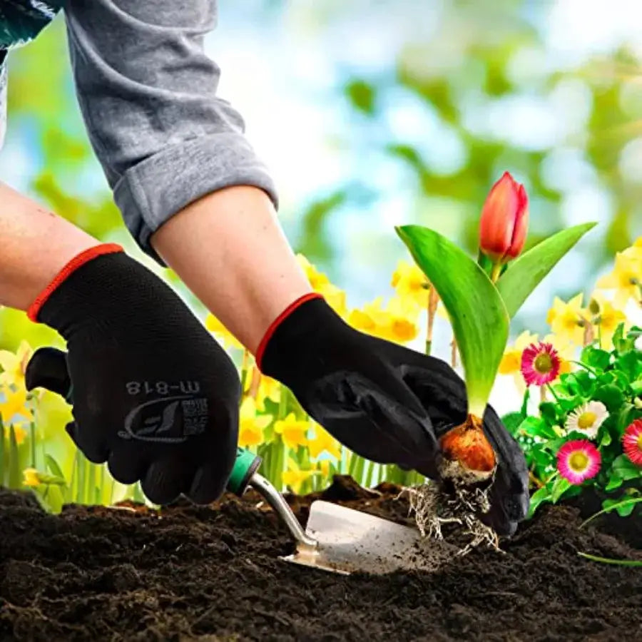 Gardeng Gloves for Men Women Breathable Rubber Coated Workg Gloves for Outdoor Gardeng Yard Work from PriceLows™