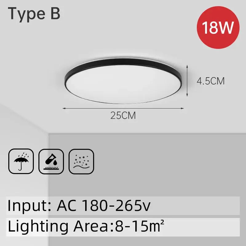 Led Ceiling Light Bathroom Lights Room Chandelier kitchen Panel Fixtures Luminair Hanging For Home Aisle Lighting Ceiling Lamp from PriceLows™
