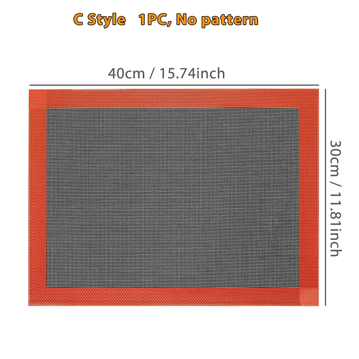 Perforated Silicone Baking Mat, with Puff & Round Patterns, Reusable Non-stick Oven Liner, for Cookies Macaron Bread, 2 Sides from PriceLows™