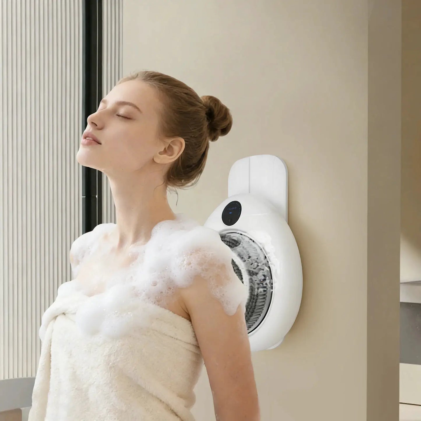 Electric Exfoliating Shower Brush | IPX5 Waterproof | 140 Min Runtime