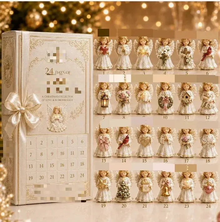 2026 Advent Calendar Snowman Set | 24 Pack Acrylic Ornaments | Seasonal Decor