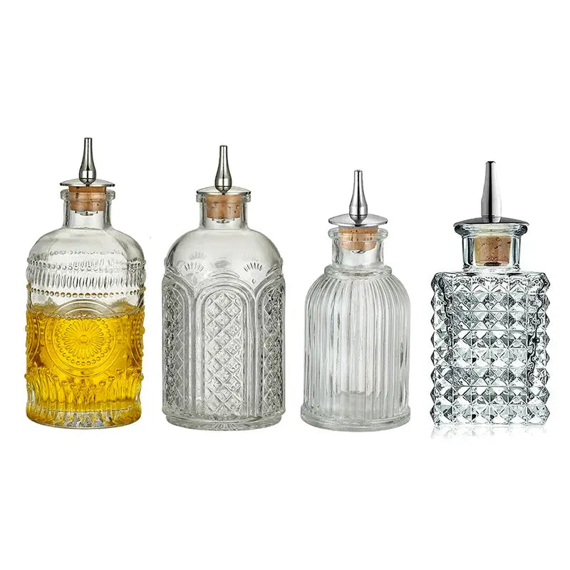 Vintage Cocktail Bitters Bottle with Dasher Top Professional Bar Accessory Bar Tool from PriceLows™