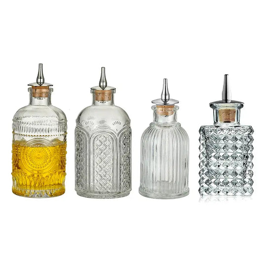 Vintage Cocktail Bitters Bottle with Dasher Top Professional Bar Accessory Bar Tool from PriceLows™