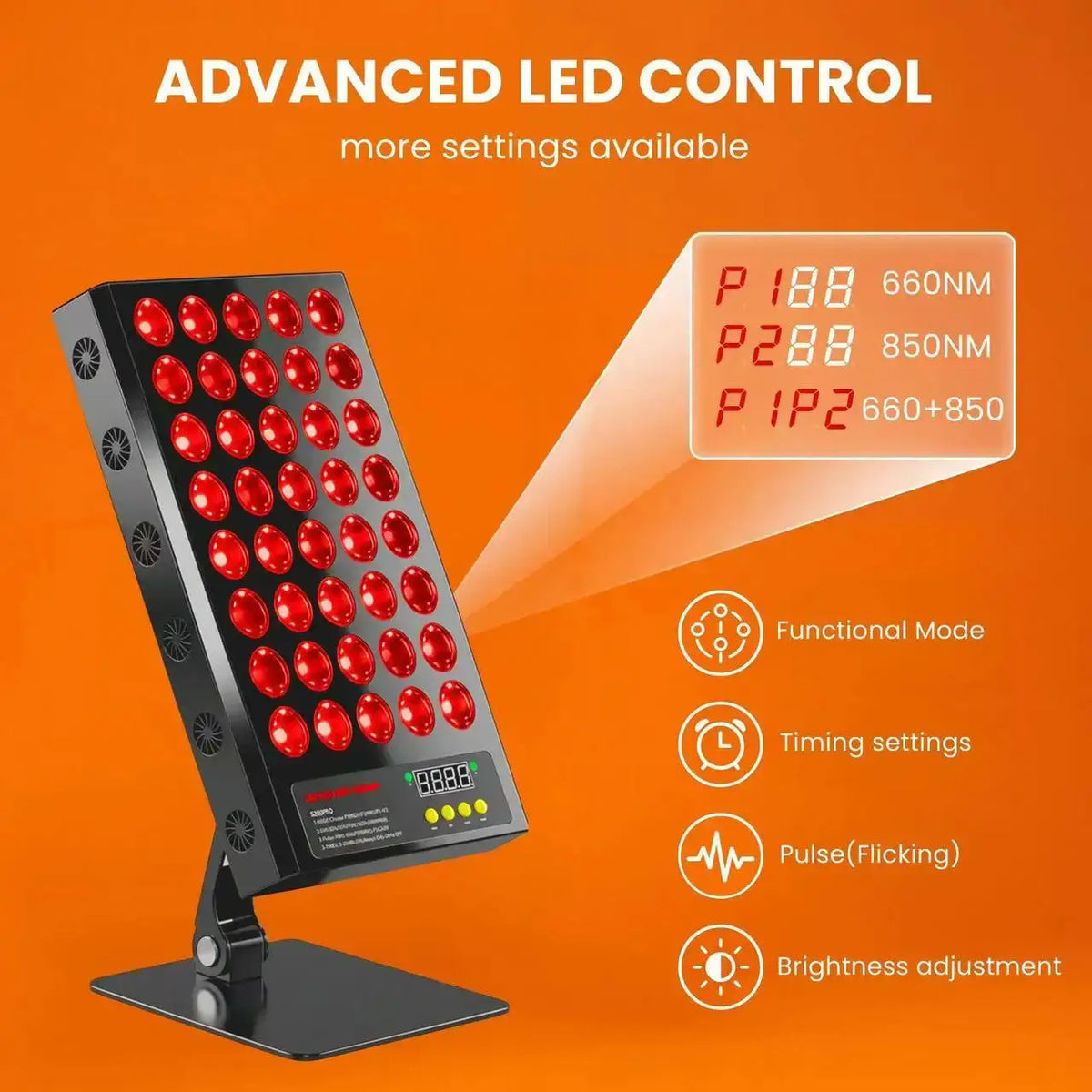 Led Red Light Therapy Panel | 200W | 850Nm 660Nm | Dual Chip