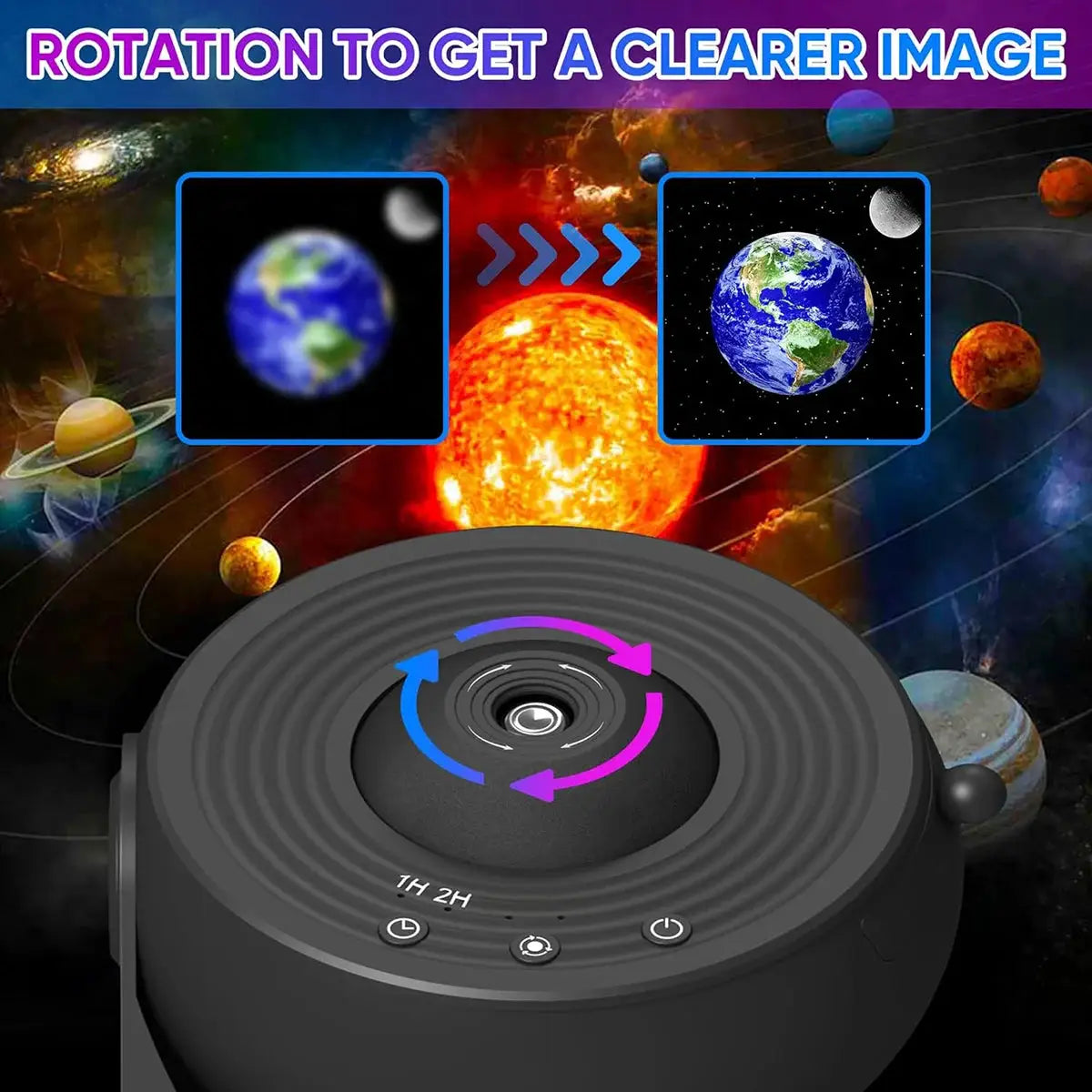 13 In 1 Galaxy Ultral Star Projector HD Image Area LED Night Light, 13 Film Discs,360° Rotate 1/2h Timer for Kids&Adults Bedroom from PriceLows™