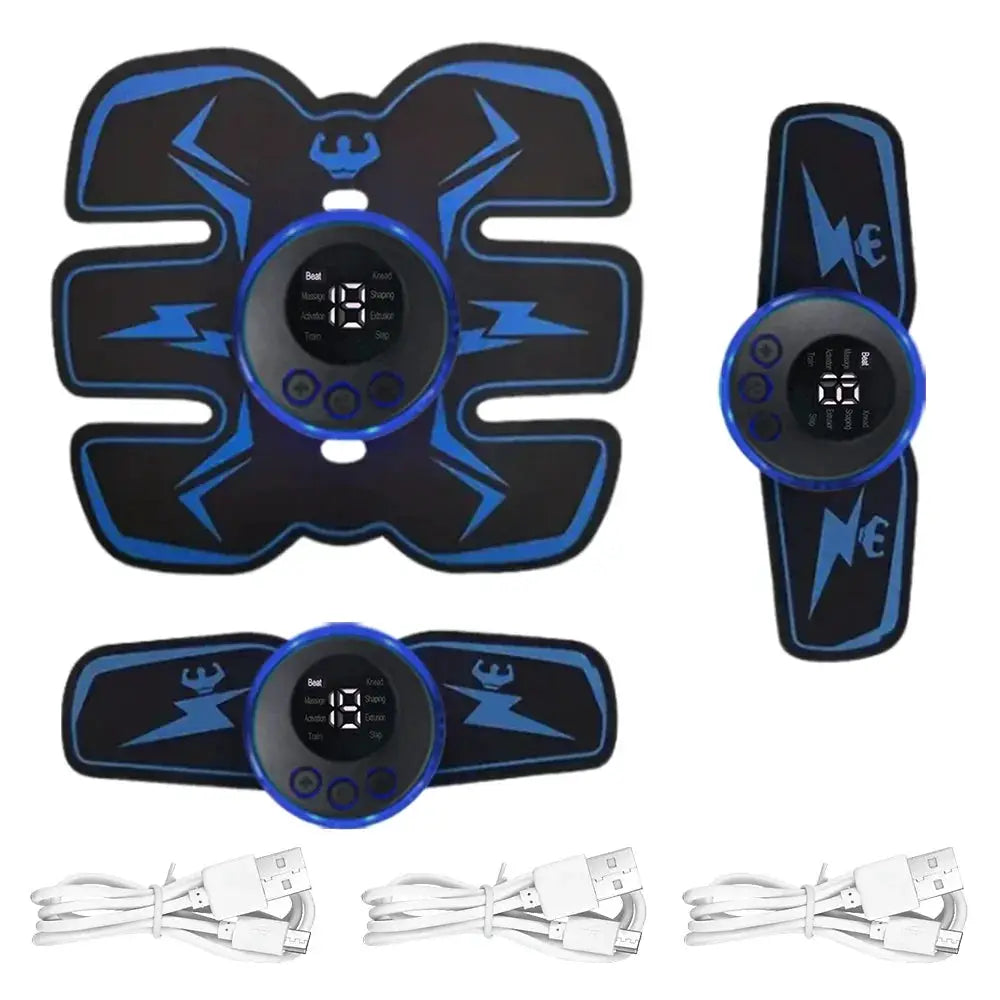 EMS Muscle Stimulator | USB Rechargeable | Wireless Operation | Abdominal Pads