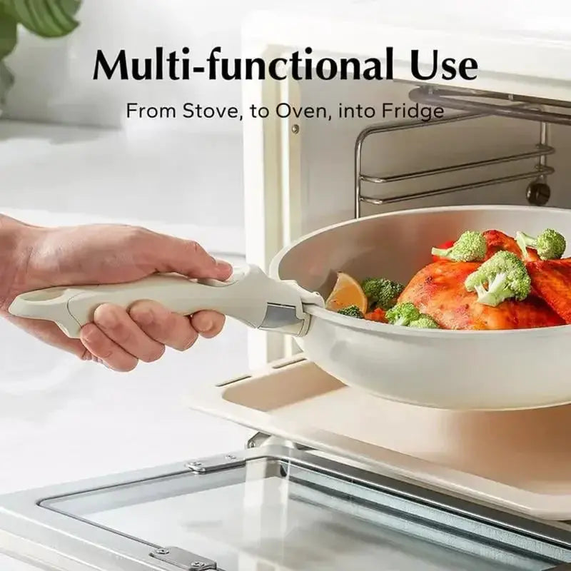 Detachable Pot Handle | Anti Scalding | Universal Fit | White Grey