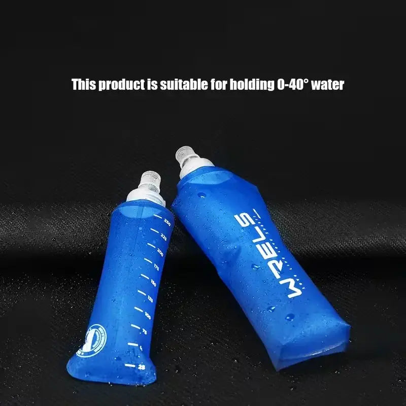 WRELS Portable Sports Soft Flask BPA-Free Running Cycling Water Bottle Outdoor Sports Marathon Folding Collapsible Water Bottle from PriceLows™