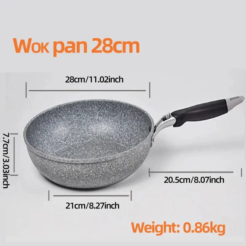 Stone Frying Pan | Non-Stick | Induction Compatible | 28/26/24/20 cm