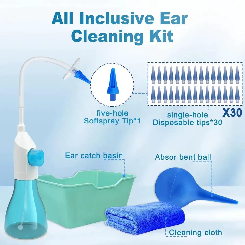 Ear Wax Removal Tool Manual Ear Irrigation Flushing System Safe and Effective Ear Cleaner for Adults Kids Cleaning Washer Kit from PriceLows™