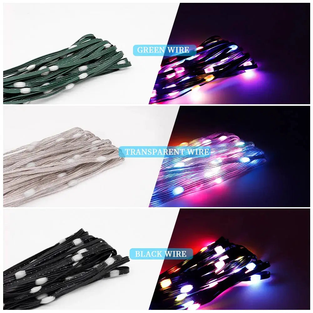 WS2812B LED String WS2812 Addressable Individually RGB Dream Color Christmas Party Birthday Decor Strip Lights IP67 Waterproof from PriceLows™