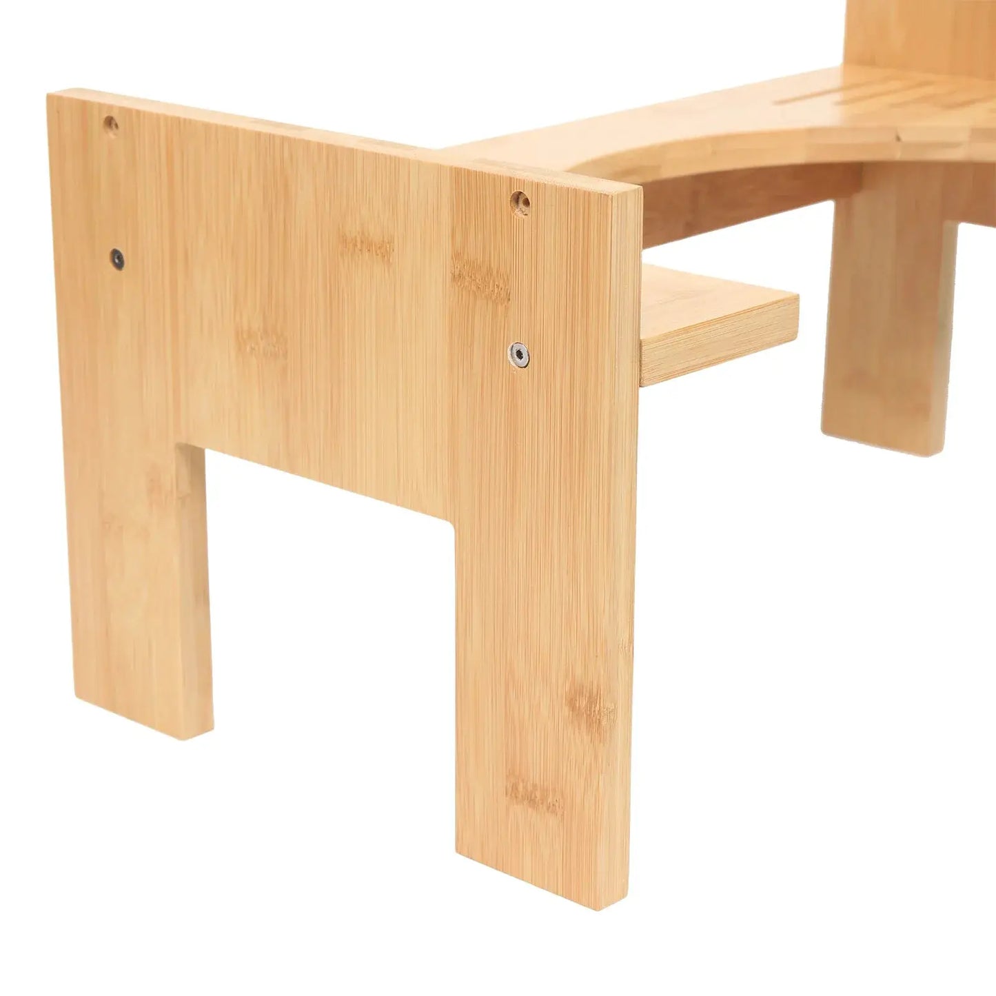 Adjustable Toilet Squatty Step Stool Bamboo Wood Bathroom Potty Aid Piles Relief 7-9 Inches from PriceLows™