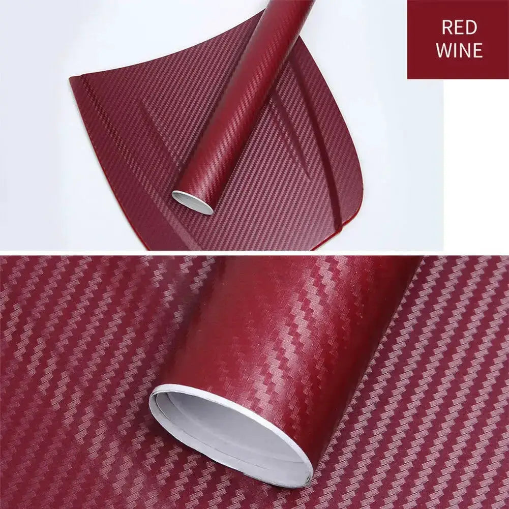 30x127cm Car 3D Carbon Fiber Roll Film DIY Decorative Stickers Auto Styling Computer Laptop Skin Carbon Fiber Vinyl Film Decals from PriceLows™