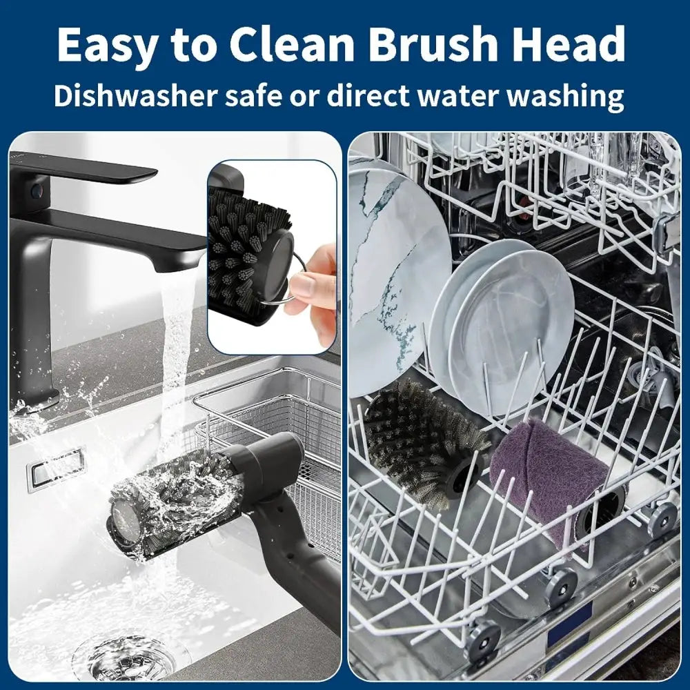 Electric BBQ Grill Brush | 180 Degree Adjustable | Stainless Steel Brush Head