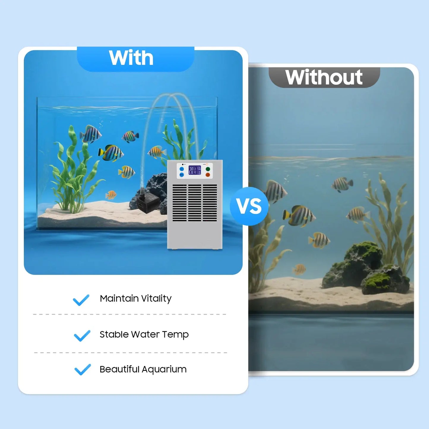 Aquarium Chiller Heater | 100W | 30L Capacity | 10-40C Range