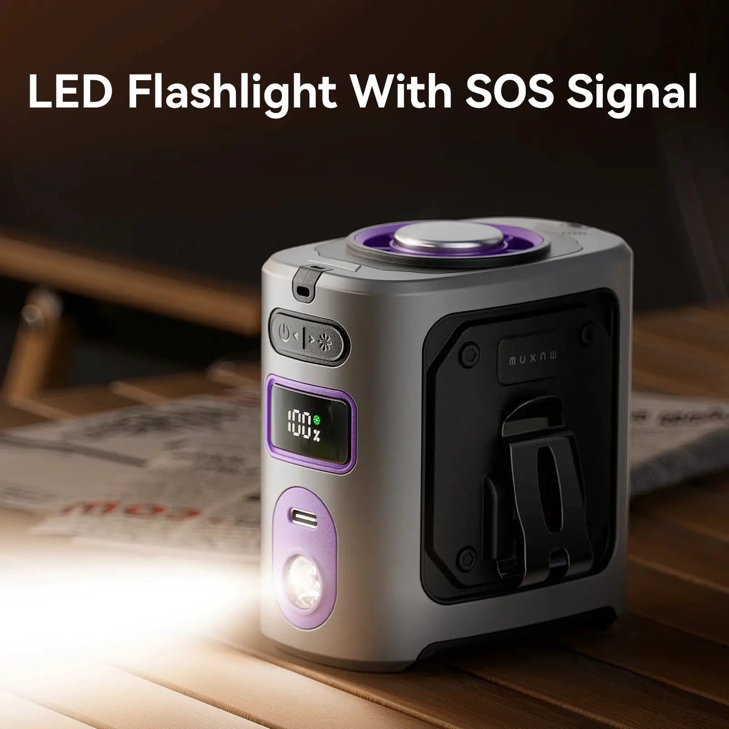 Waist Clip-On Fan | 8000mAh Battery | Ice Plate | Camping Belt Fan