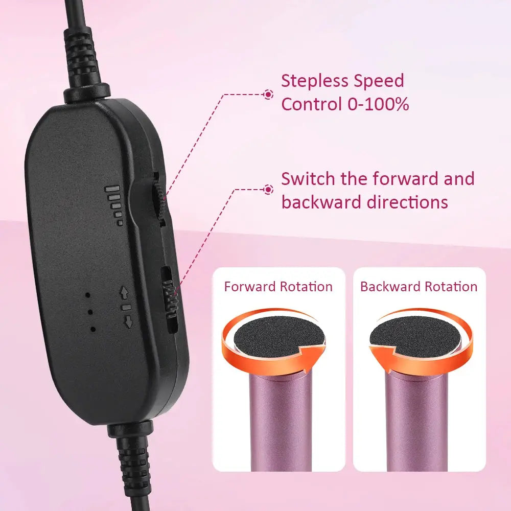 USB Charge Electric Foot Callus Remover Dead Skin Pedicure Tool Professional Callus Remover for Feet with 20PCS Sandpaper Disc from PriceLows™