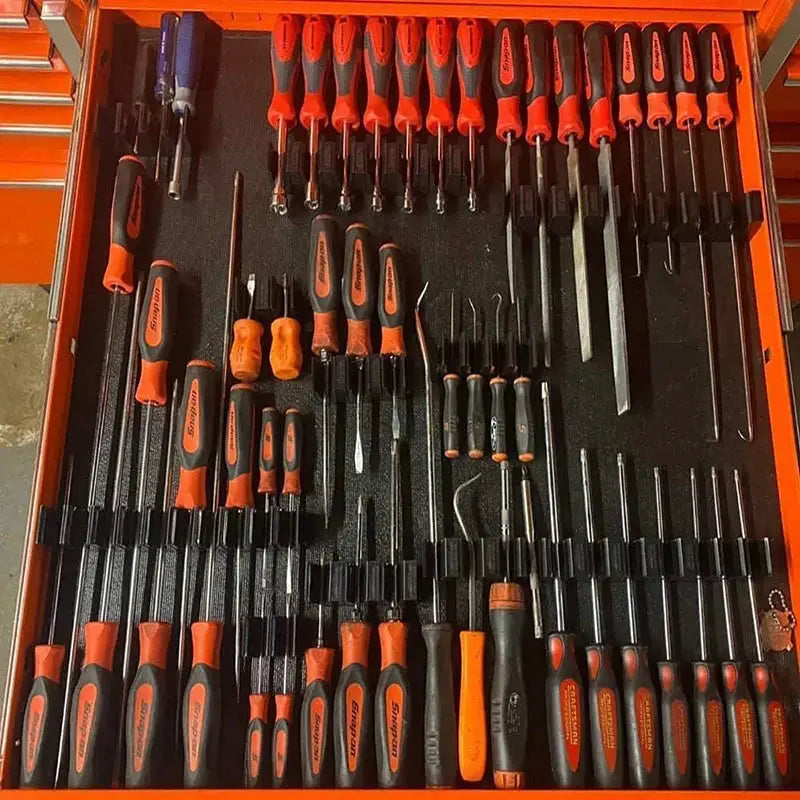 Magnetic Wrench Organizer Rack Compact Tool Storage Holder 12-Slot Tray for Garage Workshop Mechanics Toolbox Accessories from PriceLows™