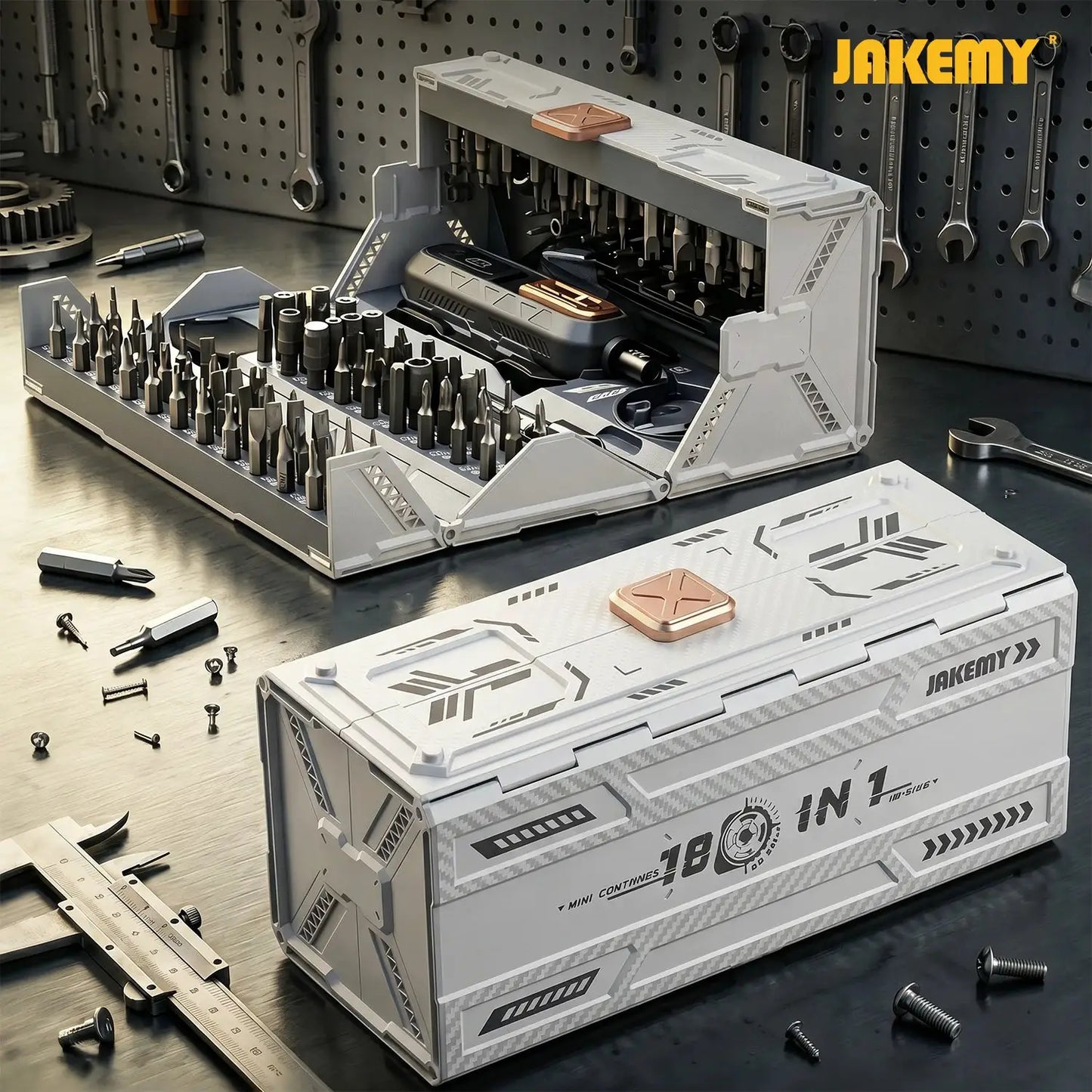 JAKEMY 180-in-1 Magnetic Precision Screwdriver Set, Electric Drill Bit Kit for iPhone Laptop Watch Glasses Repair from PriceLows™