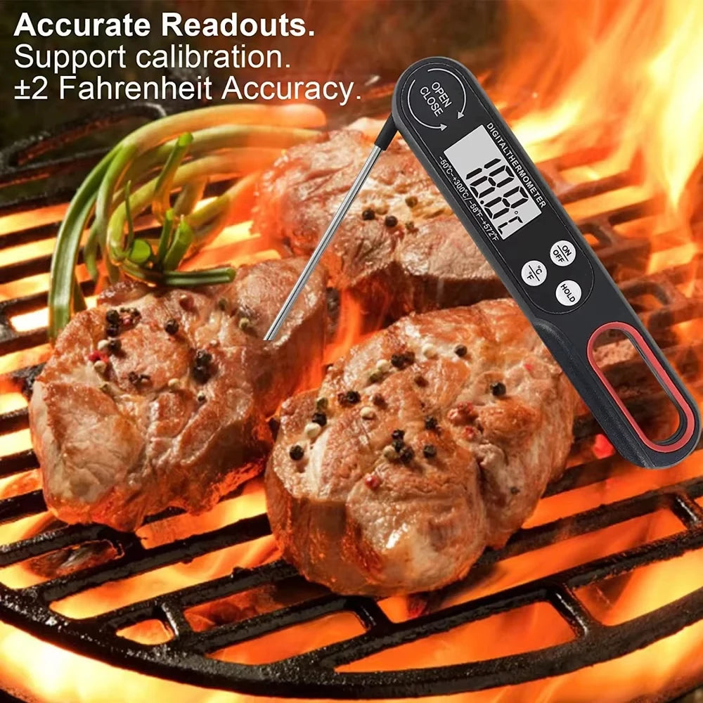 Digital Meat Thermometer | Long Probe | High Accuracy | Oven And BBQ