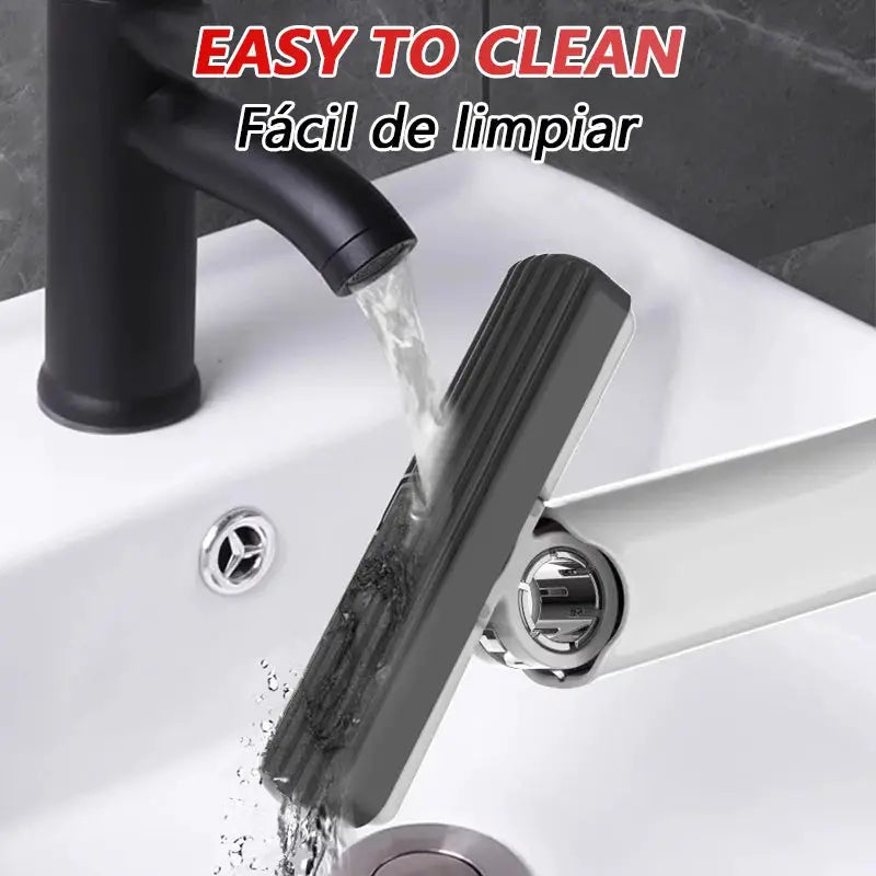 No hand washing required. Strong water absorption Mini squeezable mop with powerful folding design. Household cleaning tool. from PriceLows™