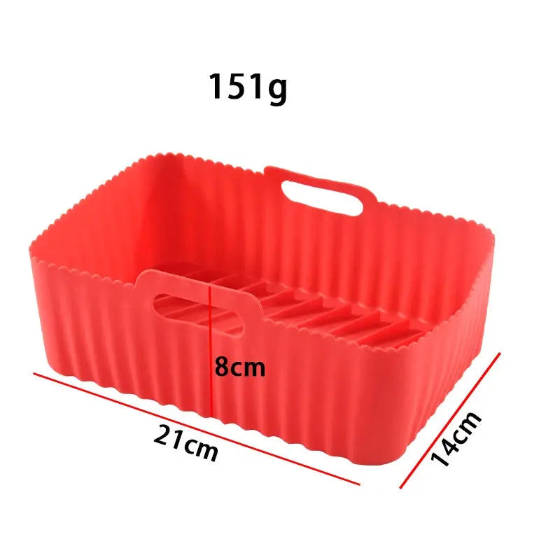Air Fryer Silicone Tray | Food Grade | Rectangle Liner | Ninja Dual Compatible