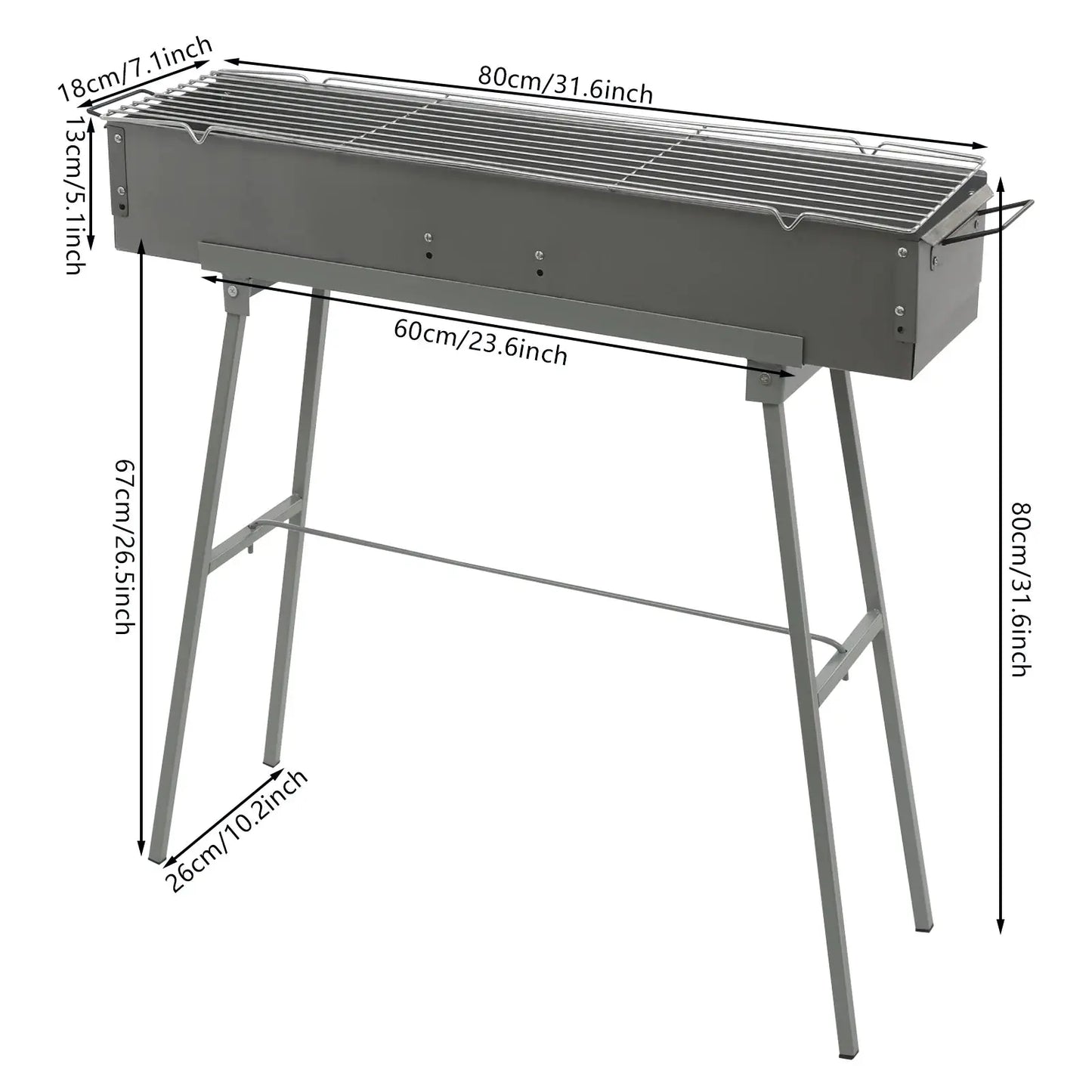 Portable BBQ Grill Folding Camping Barbecue Grill Charcoal Grills from PriceLows™