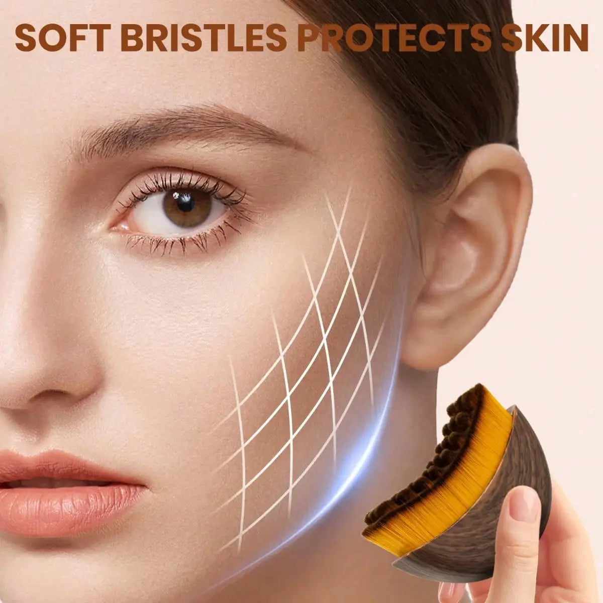 Lymphatic Face Brush | Silicone Sculpting Design | Ergonomic Jawline Contour Tool