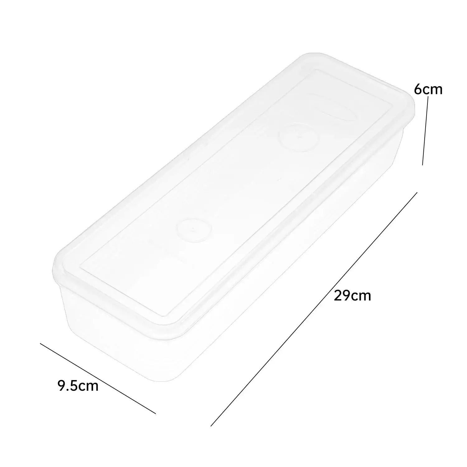 Rectangular Airtight Refrigerator Storage Containers Stackable Fresh-Keeping Transparent Boxes Kitchen Organizers for Fruits Veg from PriceLows™