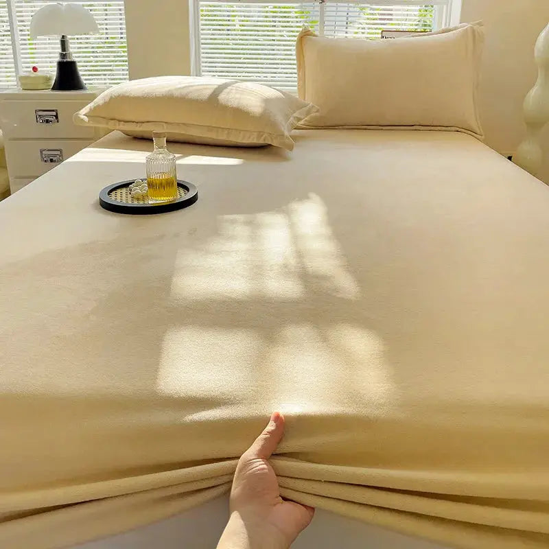 Flannel Fitted Sheet | Deep Pocket 25cm | Fade Resistant | Single To King