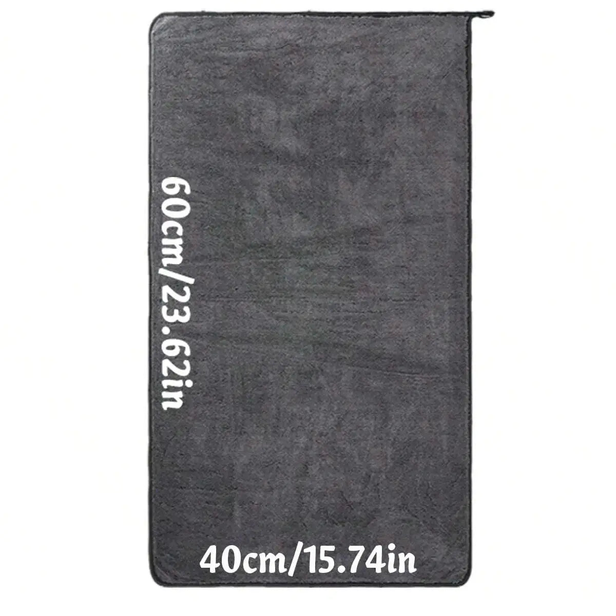 Car Microfiber Towel | Dark Gray | Oversized | 60x90 cm