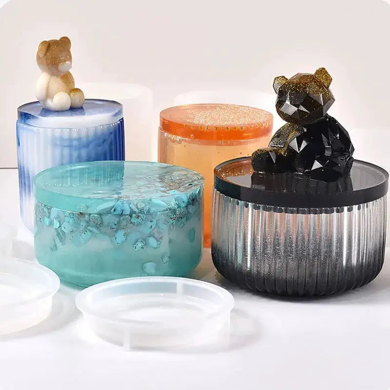 Silicone Mold | Round Stripe Design | For Crystal Epoxy Jewelry Resin