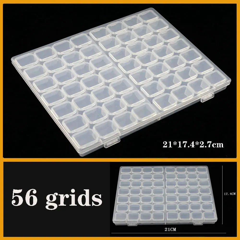 Transparent Plastic box Screw Compartment Box Jewelry Earring Display Case Container Clear Terminal Organizer Tool Storage boxes from PriceLows™