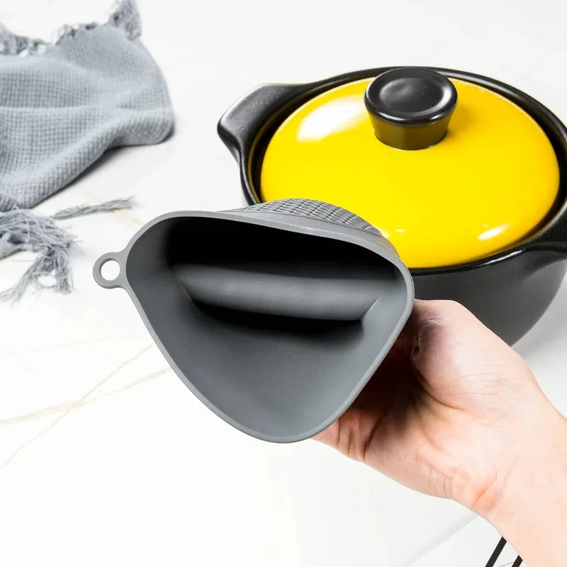 Honeycomb Silicone Oven Mitts | Heat Resistant Up To 450F | Non Slip