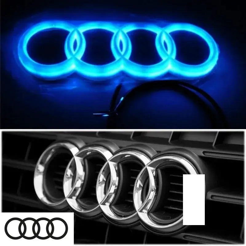 Car front grille 4D LED logo light front ring Sticker suitable for Audi A3 A4 A5 A6 A7 S3 S5 S6 S7 Q3 Q5 car supplies. from PriceLows™