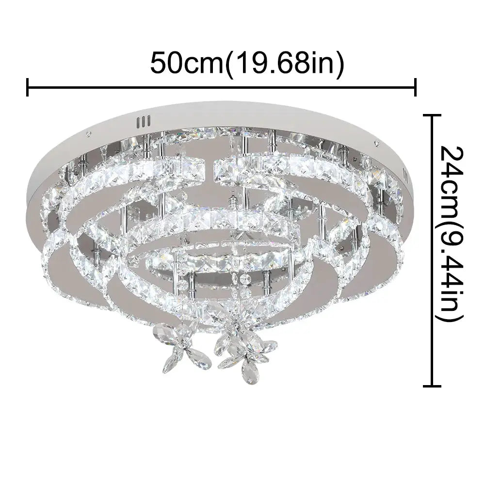 VETRULUS Luxury K9 Crystal Chandelier Modern Ceiling Lamp Led Living Dining Room Decor Pendant Light Dimmable Lustre Home from PriceLows™