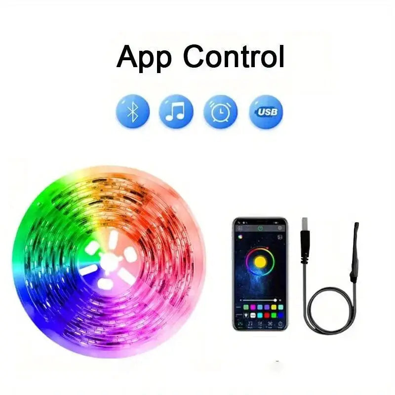 WiFi USB LED Strip Works with Alexa Tuya Smart Life 1M 5M 10M 20M TV Backlight Flexible Tape Light Music Sync Ambient Lighting from PriceLows™