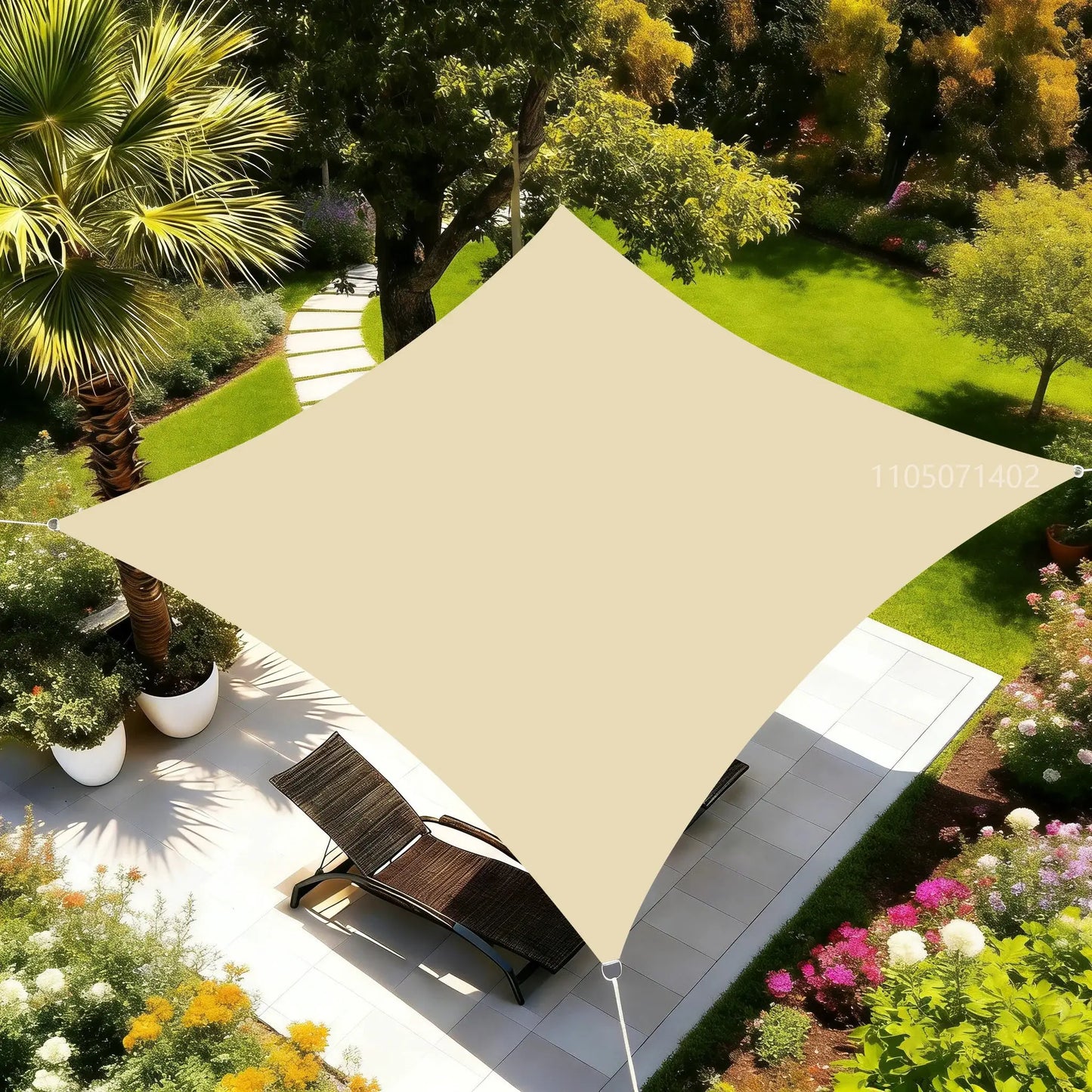 Waterproof Sun Shade Sail | Uv Block | D-Rings | Rectangular