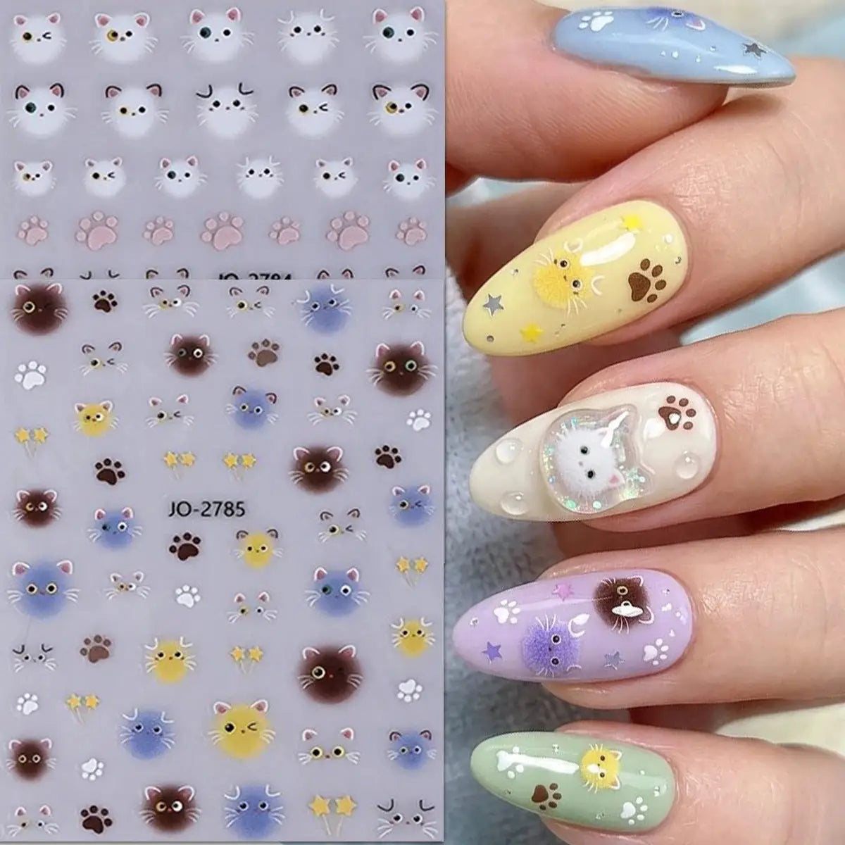 5D Embossed Ocean Nail Stickers Blue Orange Starfish Shell Coral Decals for Summer Beach Vacation Party Music Festival DIY Art from PriceLows™