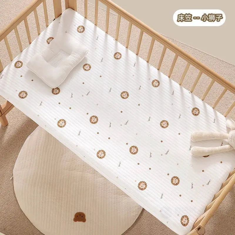 Newborn Cotton Soft Fitted Crib Sheet Baby Cute Animal Print & Halloween Mattress Cover Young Kids Bedding for Four Seasons from PriceLows™