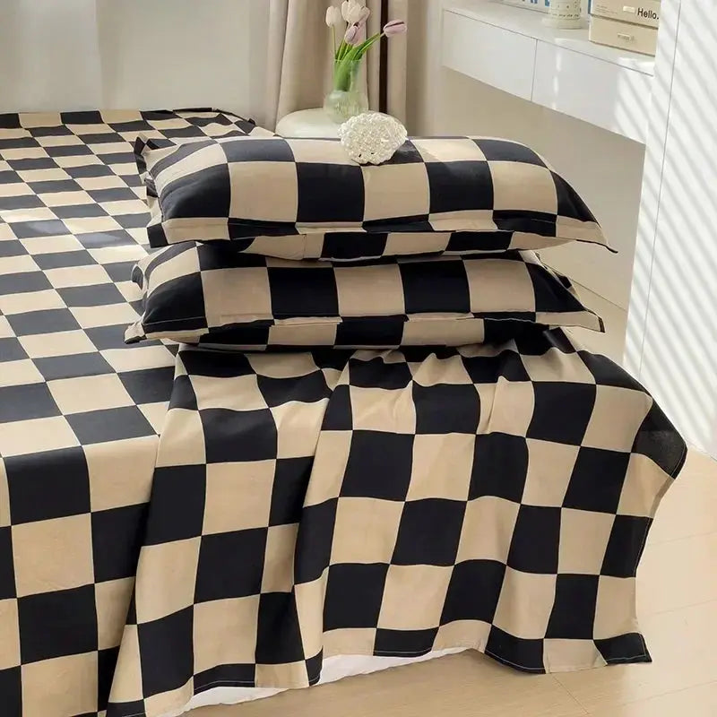 Washed Cotton Bed Fat Sheet Flower Series Printed Double Top King Sheets for Girls Boys Kids Single Queen King Size Bed Linen from PriceLows™