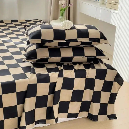 Washed Cotton Bed Fat Sheet Flower Series Printed Double Top King Sheets for Girls Boys Kids Single Queen King Size Bed Linen from PriceLows™