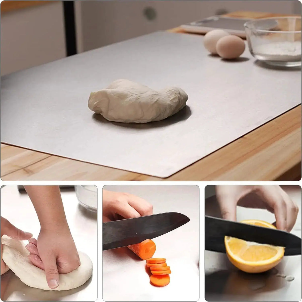 Chopping Board | 304 Stainless Steel | Non Slip Edge | Rectangular Shape