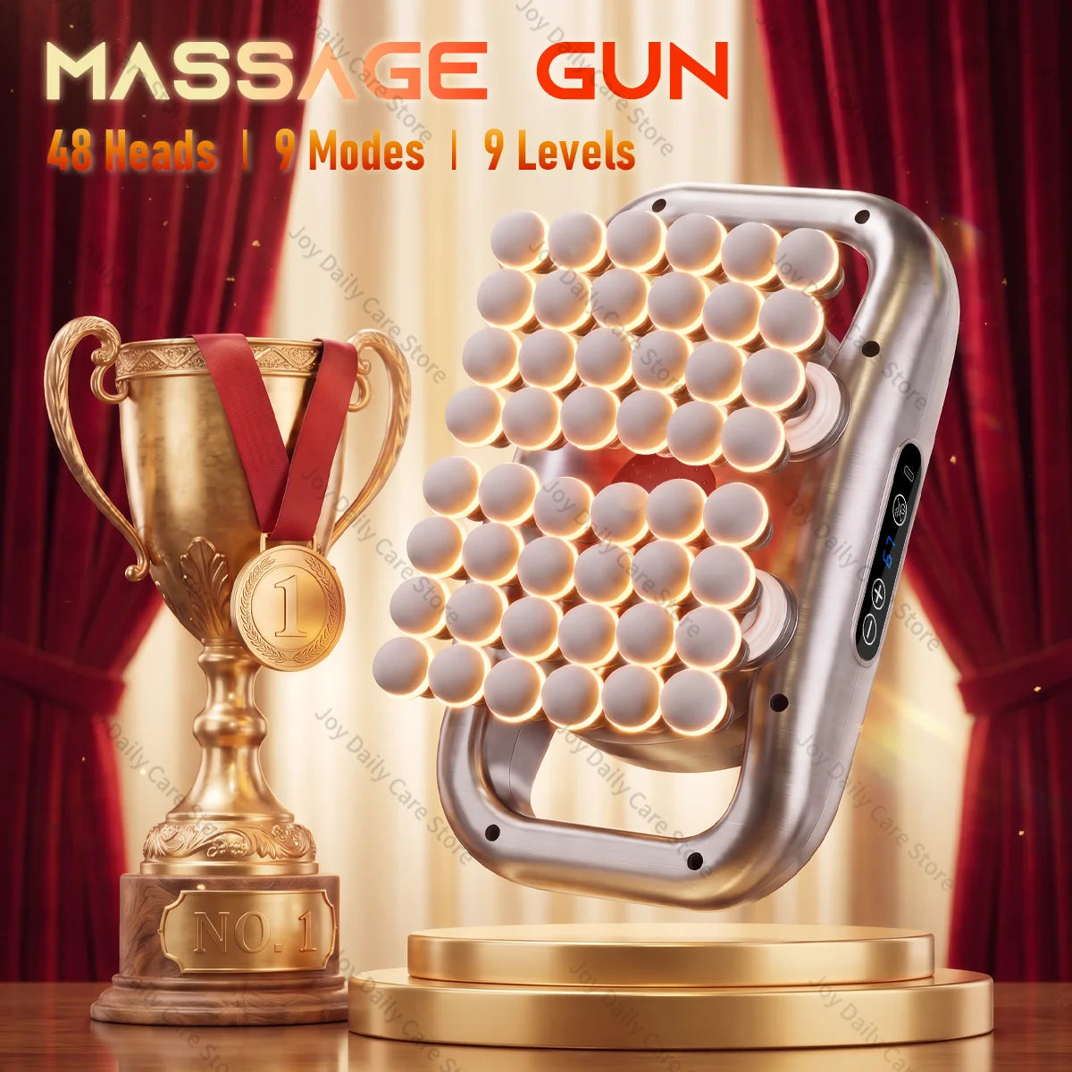 Wireless Massage Gun | 48 Attachments | 9 Speed Modes | For Full Body
