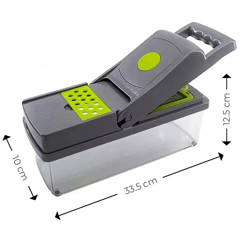 Vegetable Chopper | Stainless Steel Blades | 14/16-Pcs | Multi Blade