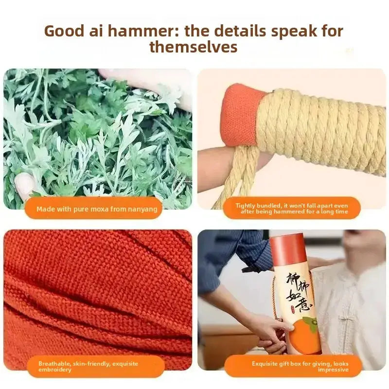 Moxibustion Massage Hammer | Hand Held Tool | Moring Therapy | Manual Tapping