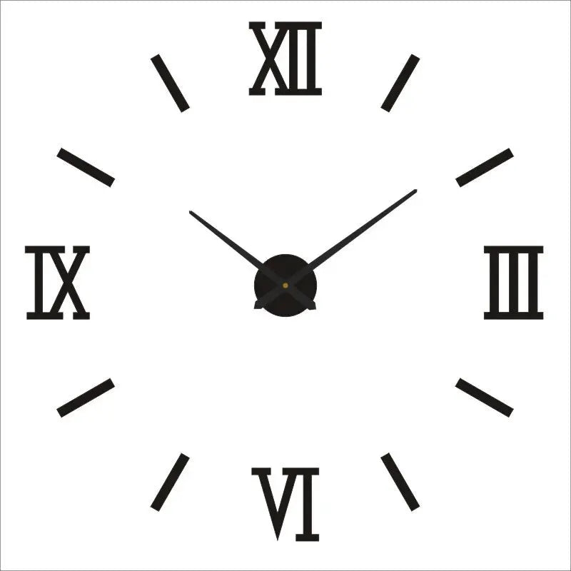 2023 Modern Design Large Wall Clock 3D DIY Quartz Clocks Fashion Watches Acrylic Mirror Stickers Living Room Home Decor Horloge from PriceLows™